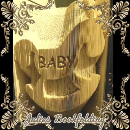 Rocking horse baby combi book folding pattern