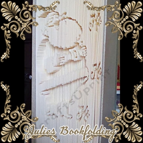 Santa Ho ho ho book folding pattern