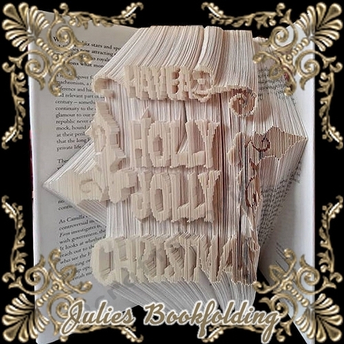 Holly Jolly Christmas combi book folding pattern