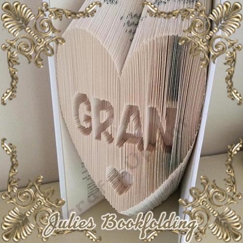 Gran heart in heart combi book folding pattern