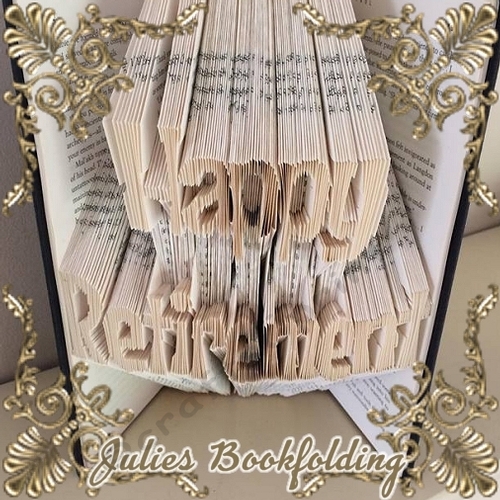 Happy retirement combi book folding pattern