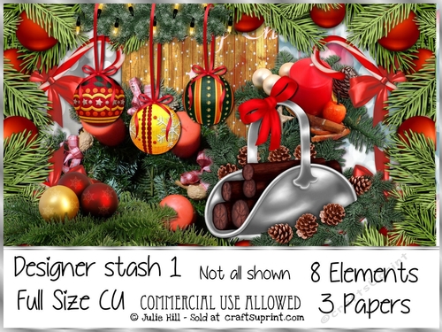 Designer stash 1 CU Christmas