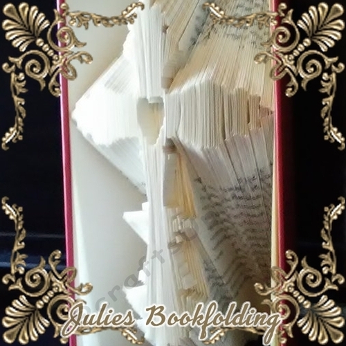 Crucifix heart combi book folding pattern