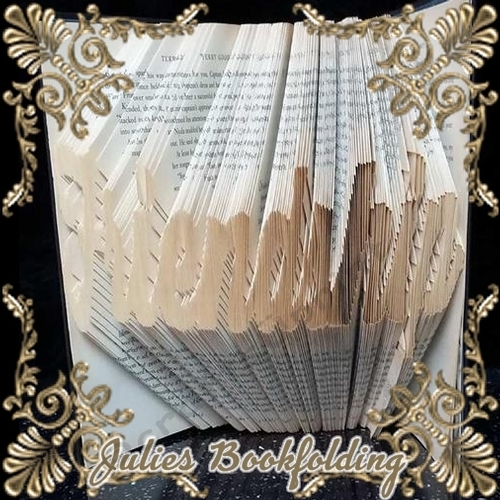Friendship text book folding pattern