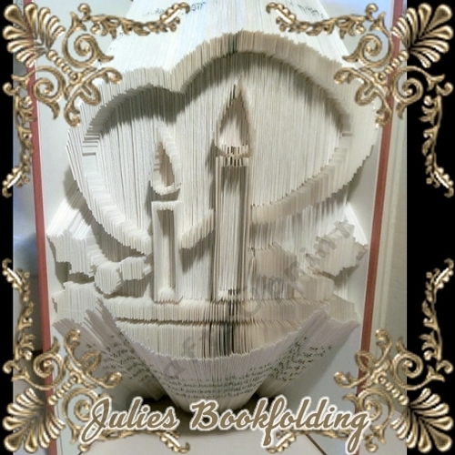 Candle Holly combi book folding pattern