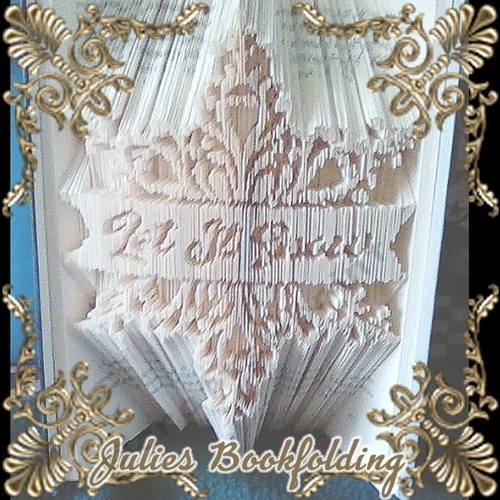 Snowflake let it snow combi book folding pattern