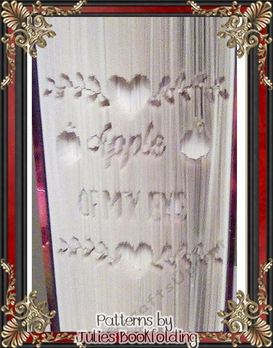 A1 Apple of my eye book folding pattern