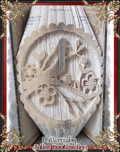 AN5 Bird scallop book folding pattern