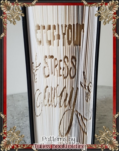Craft your stress away book folding pattern