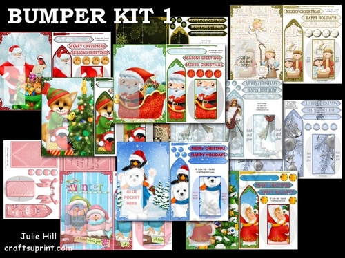 Bumper kit 1 Christmas Bookmark cards