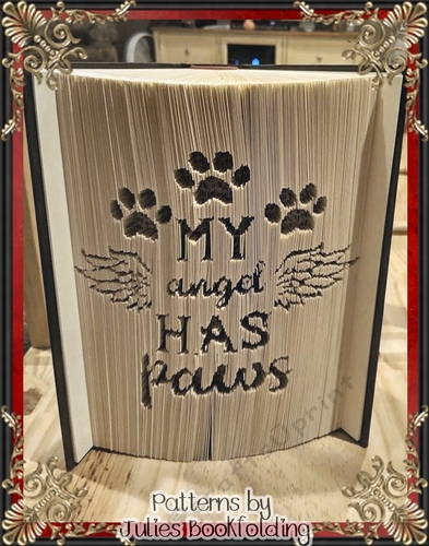 My angel has paws book folding pattern