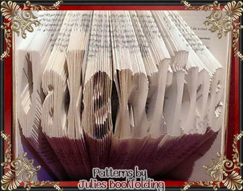 LV7 Valentine word 1 book folding pattern