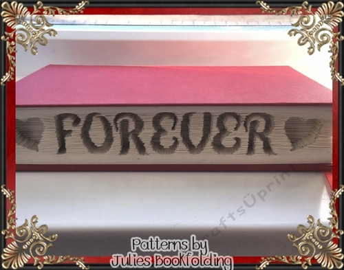 LV18 Forever hearts horizontal book folding pattern