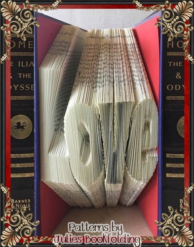 LV28 Love book folding pattern
