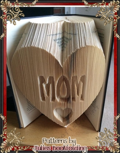 F21 mom heart in heart Combi book folding pattern