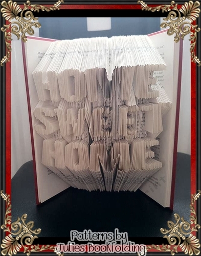 A23 Home sweet home book folding pattern