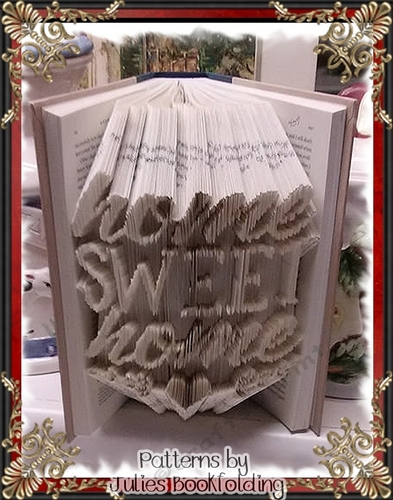 A25 Home sweet home 5 book folding pattern