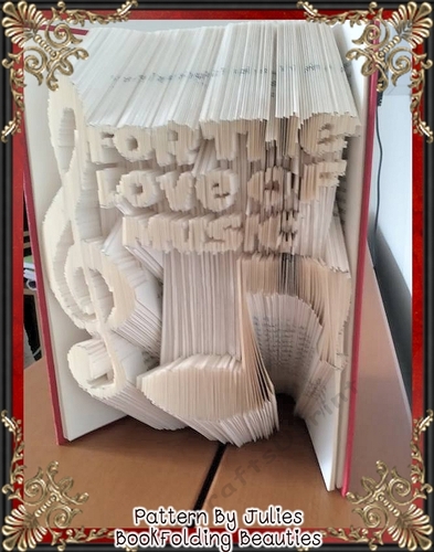 A47 for the love of music book folding pattern