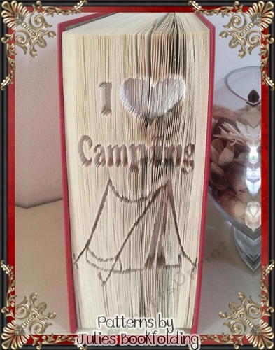 A71 I love camping book folding pattern