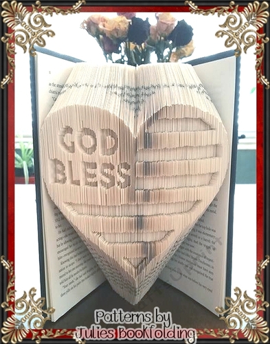 A72 God bless the USA book folding pattern