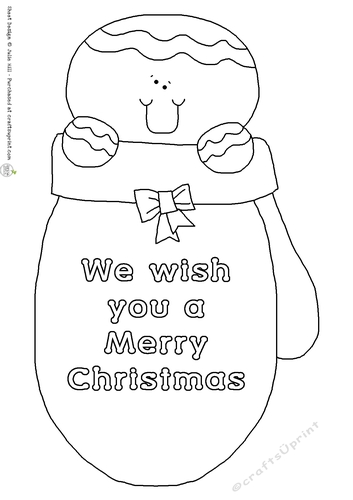 Merry Christmas Gingerbread digi stamp