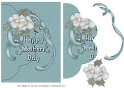 Happy Mothers Day Floral Envelope Look Card