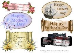 Banners for Mothers Day and Fathers Day