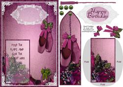 Sugar Plum Bookmark Keepsake Sheet
