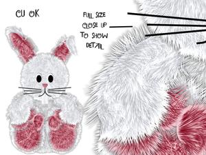 Fluffy Rabbit Embelishment