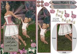 Fairy and Baby Mothers Day Bookmark Keepsake