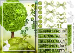 Spring Hill Decoupage Step by Step Sheet