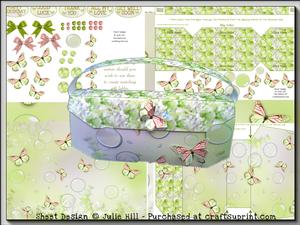 Butterfly Garden Handbag Novelty Gift Bag