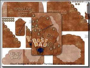Fathers Day Scallop with Gift Tags