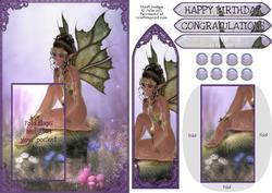 Thoughtful Fairy on a Hill Bookmark Keepsake