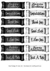 Black and Grey Caption Banners