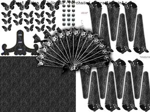 Butterflies and Lace Fan Card Kit Keepsake
