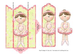 Tippy Toes Ballerina Bookmark and Pocket
