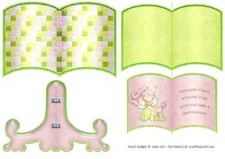 Petal Pixie Birthday Book Sheet and Stand