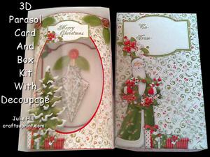 Joys of Christmas 3D Pillow Parasol Pillow Card Kit