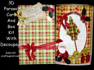Happy Holidays 3D Parasol Pillow Kit
