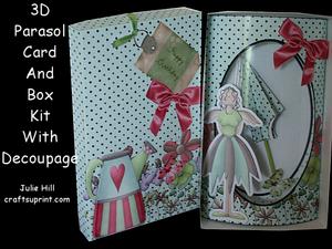 Garden Angel 3D Parasol Pillow Card Kit