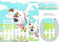 Bumble Berry Cottage Dog Birthday Keepsake