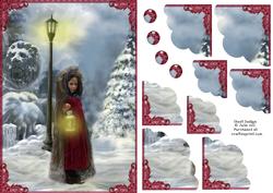 Victorian Winter Scallop 4 Corner Stacker Card Sheet