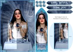 Fortune Teller Bookmark Keepsake Card Sheet