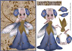Butterfly Fairy Decoupage Birthday Card