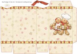 Cookin Cookies Snowflake Christmas Pinch Bag