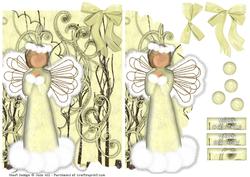 Christmas Angel Mock Envelope Card
