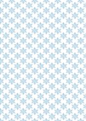 Blue Snowflake Paper Vertical