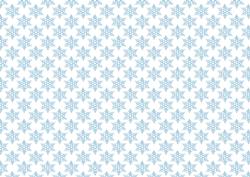 Blue Snowflake Paper Horizontal