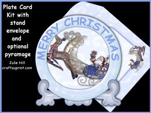 Santa and Reindeer Plate Kit